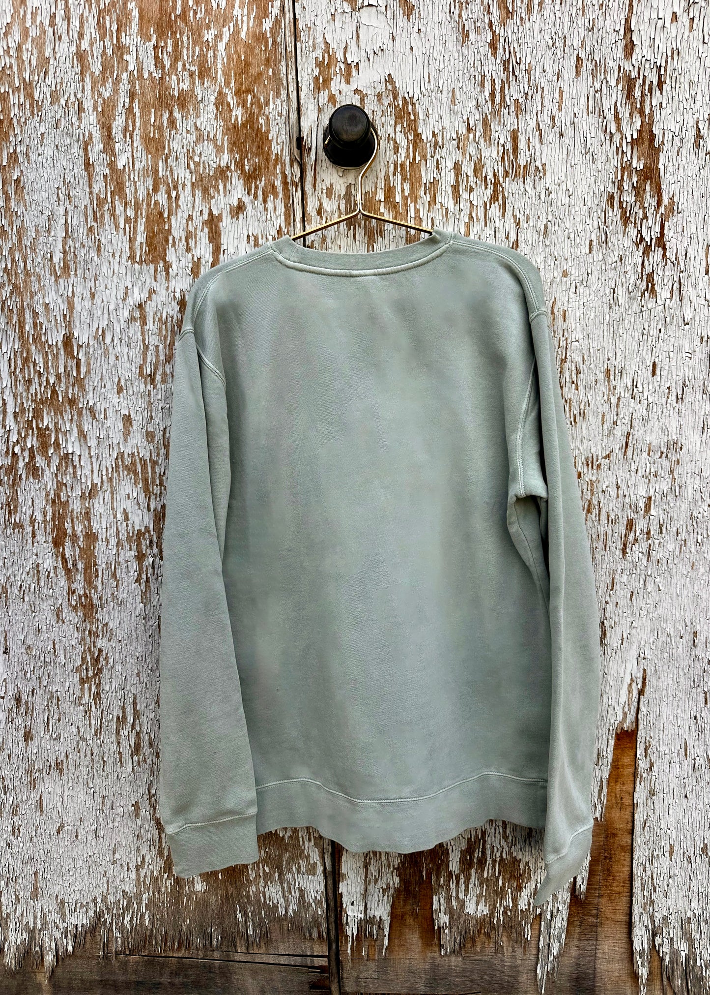"J" Feather Logo Crew Neck - Sage Green