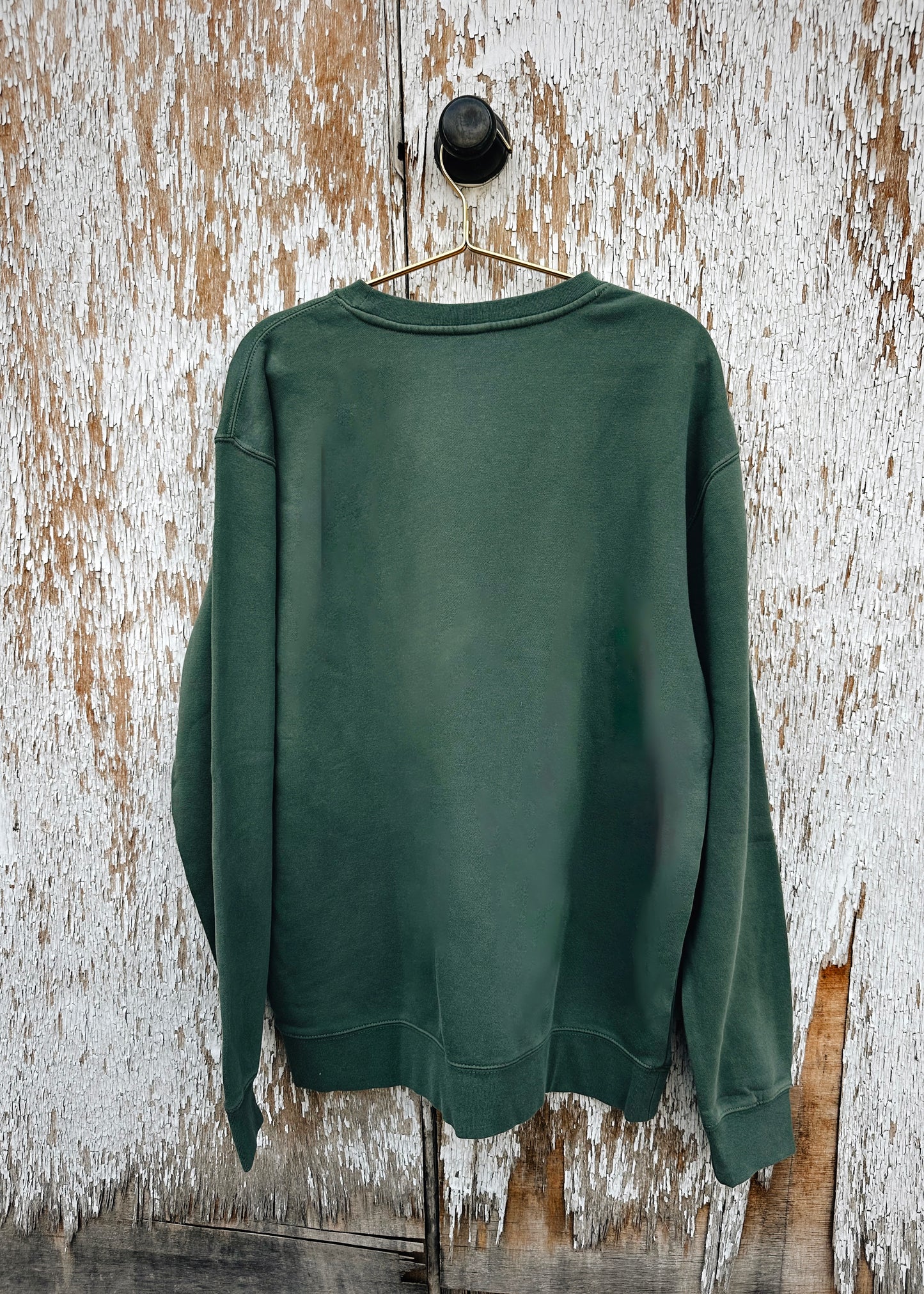 "J" Feather Logo Crew Neck - Evergreen