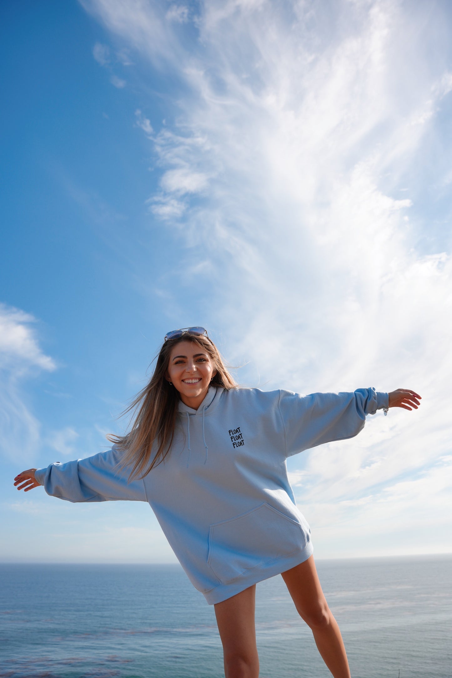 “Float” Hoodie - Light Blue