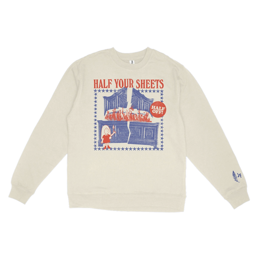 “Half Your Sheets” Crew Neck